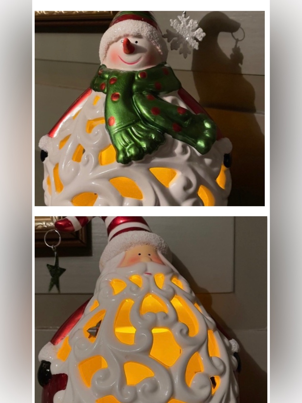 Home Reflections Snowman + Santa Luminary Set, New in Box, QVC
2 item lot! ☃️🎅
